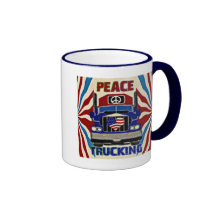 Trueque del amor de la paz tazas de café