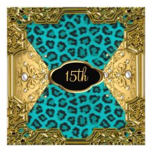 trullo 4 del leopardo de la fiesta de cumpleaños d invitaciones personales 