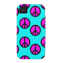 Trullo adolescente maravilloso del Hippie y signos Case-Mate iPhone 4 Carcasas