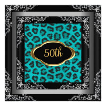 Trullo del leopardo de la fiesta de cumpleaños invitaciones personalizada