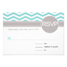 Trullo elegante de Aimee Chevron RSVP el | Comunicados Personales