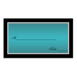 Trullo, negro, y Placecards de plata Tarjetas Personales