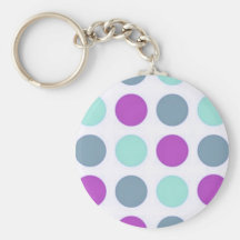 Trullo violeta Polkadots Llaveros Personalizados