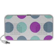 Trullo violeta Polkadots Portátil Altavoces