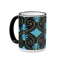 Trullo y negro tazas de café