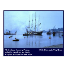 TS Arethusa antes Pekín, en Upnor Postal