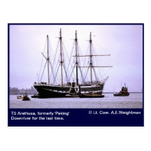 TS Arethusa, Downriver por la vez última Tarjeta Postal