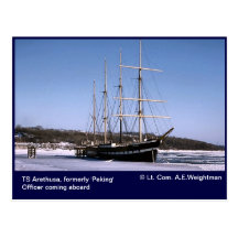 TS Arethusa, icebound Postales