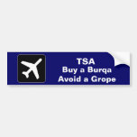 TSA Burqa Etiqueta De Parachoque