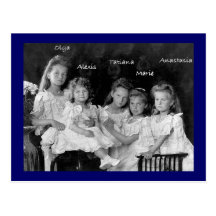 Tsar OTMA y Alexis Romanov Rusia #272 de los niños Tarjeta Postal