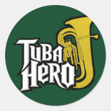 tuba_hero etiqueta redonda