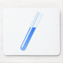 Tubo de ensayo de la ciencia de la química tapete de ratón
