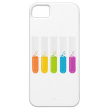 Tubos de ensayo de la ciencia de la química iPhone 5 Case-Mate protectores