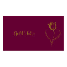 Tulipán del oro tarjetas de negocios