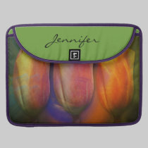 Tulipanes artísticos de la sol y manga conocida de fundas macbook