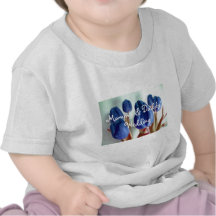 Tulipanes azules camisetas