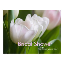 Tulipanes blancos • Postal nupcial de la invitació
