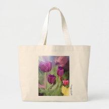 Tulipanes Bolsas Lienzo