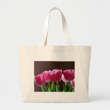 Tulipanes de la primavera bolsas de mano