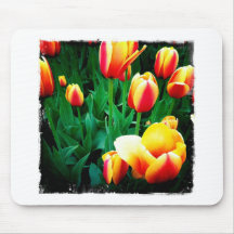 Tulipanes hermosos de Tulipfest Mousepad Alfombrillas De Ratón