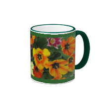 Tulipanes hermosos taza de café
