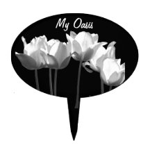 Tulipanes, participación del jardín de B&W Decoración Para Tarta