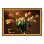 Tulipanes rojizos felicitacion 