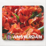 Tulipanes rojos Mousepad de Amsterdam Tapete De Ratón