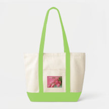 Tulipanes rosados bolsa de mano