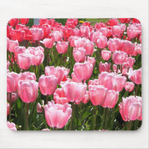 Tulipanes rosados tapete de ratón
