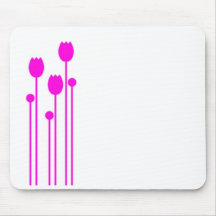 Tulpe abstrakt rose blume verspielt design modern mousepads