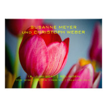 Tulpen de memoria • Ahorre la fecha Karte Anuncio