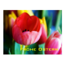 Tulpen de memoria • Oster-Postkarte Tarjeta Postal