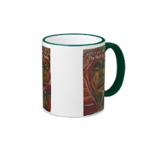 turbin rojo tazas de café