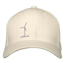 Turbina de viento Hat_8036 Gorra De Béisbol Bordada