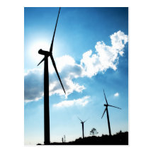 Turbina de viento tarjeta postal