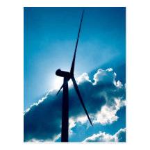 Turbina de viento tarjeta postal