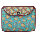 turquesa y modelo de color topo de Paisley Fundas Macbook Pro