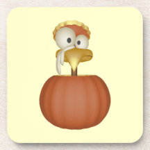 Turquía en una calabaza posavasos