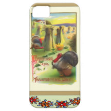 Turquía entre los stooks del maíz iPhone 5 Case-Mate protectores
