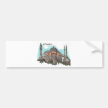 Turquía Estambul Hagia Sophia (por St.K) Pegatina De Parachoque