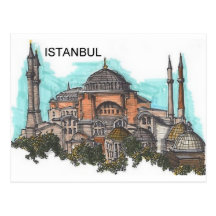 Turquía Estambul Hagia Sophia (por St.K) Postal
