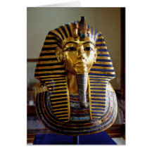 Tutankhamun - máscara del entierro felicitaciones