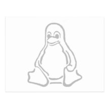 Tux gris postales