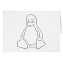 Tux gris tarjeton