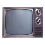 TV vieja Tarjeta Postal