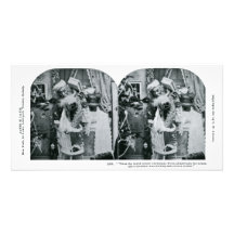 Twas la noche antes del navidad Stereoview 1897 Tarjetas Fotograficas Personalizadas