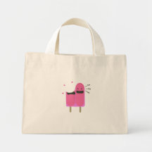 Twinpops feliz bolsa lienzo