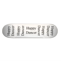 Txt feliz del negro del bailarín monopatines personalizados