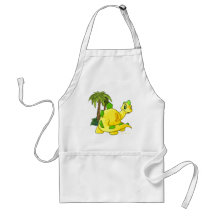 Tyrannian Chomby amarillo que mira Delantales